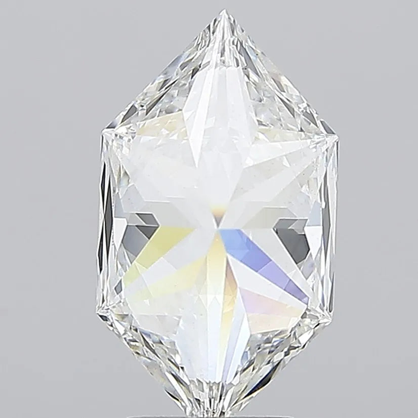 4.02ct Hexagonal Lab Grown Diamond (Colour F, Clarity VS2, IGI Certified)