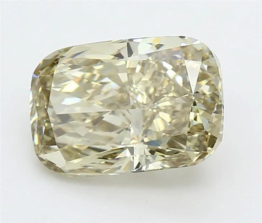 4.03ct Cushion modified Lab Grown Diamond (Colour Fancy Gray Yellow, Clarity VVS2, IGI Certified)