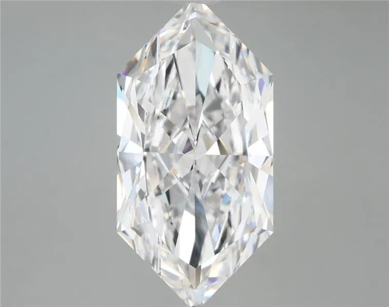 4.03ct Hexagonal Lab Grown Diamond (Colour D, Clarity IF, IGI Certified)