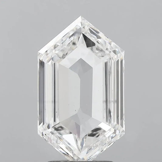 4.03ct Hexagonal Lab Grown Diamond (Colour E, Clarity VS1, IGI Certified)