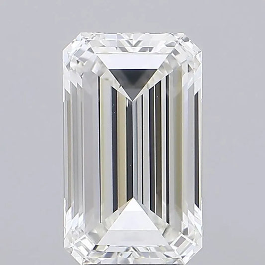 4.04ct Emerald Lab Grown Diamond (Colour G, Clarity VVS2, IGI Certified)