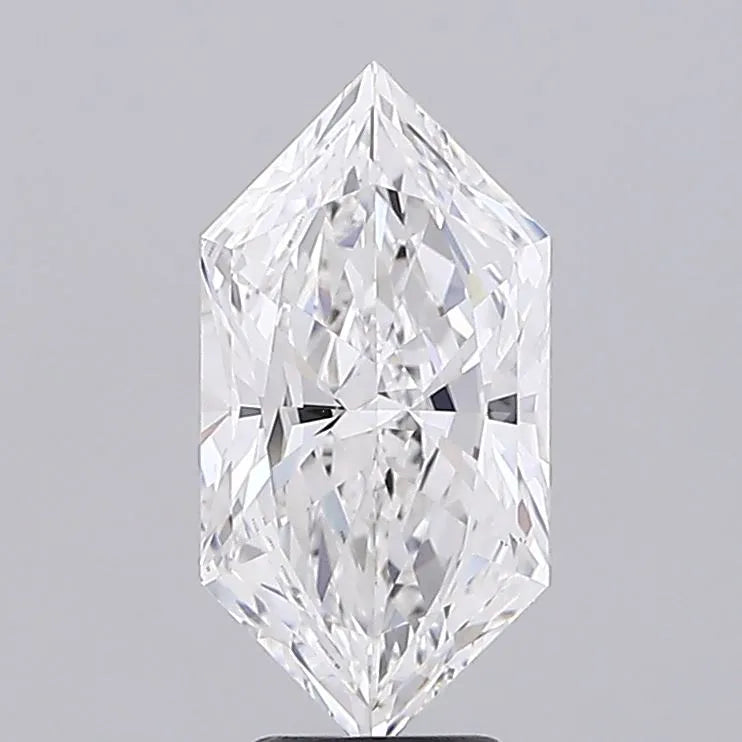 4.04ct Hexagonal Lab Grown Diamond (Colour E, Clarity VS1, IGI Certified)