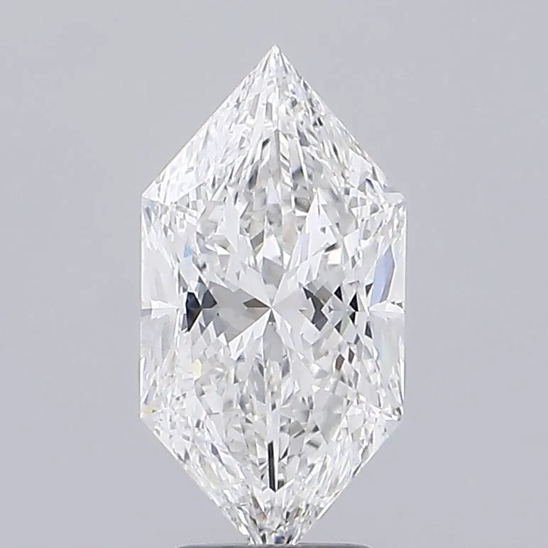 4.04ct Hexagonal Lab Grown Diamond (Colour E, Clarity VVS2, IGI Certified)