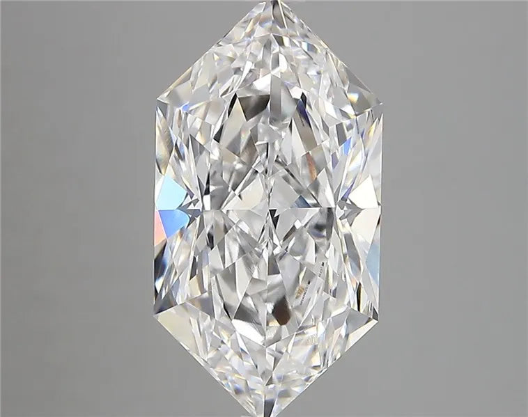 4.05ct Hexagonal Lab Grown Diamond (Colour D, Clarity VVS2, IGI Certified)