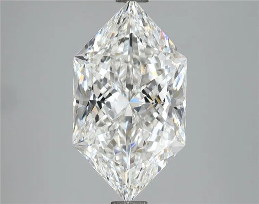 4.05ct Hexagonal Lab Grown Diamond (Colour E, Clarity VVS2, IGI Certified)