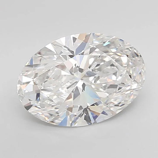 4.05ct Oval Lab Grown Diamond (Colour E, Clarity VVS2, IGI Certified)