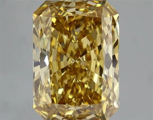 4.05ct Radiant Lab Grown Diamond (Colour Fancy Vivid Yellow, Clarity VS1, IGI Certified)