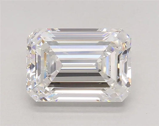 4.06ct Emerald Lab Grown Diamond (Colour D, Clarity VVS2, IGI Certified)