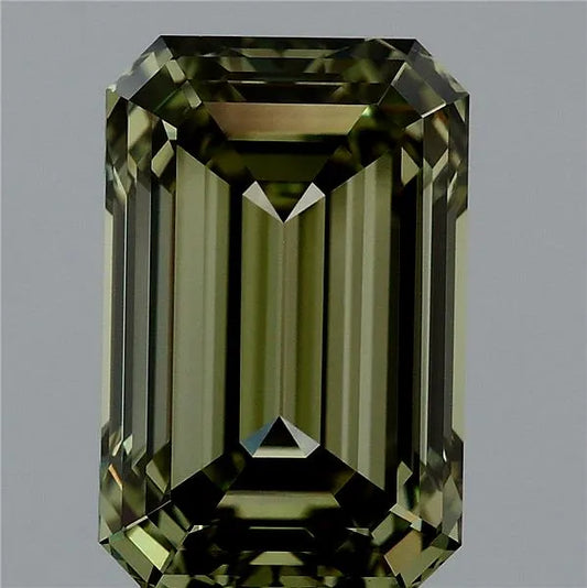 4.07ct Emerald Lab Grown Diamond (Colour Fancy Vivid Green, Clarity VVS2, IGI Certified)