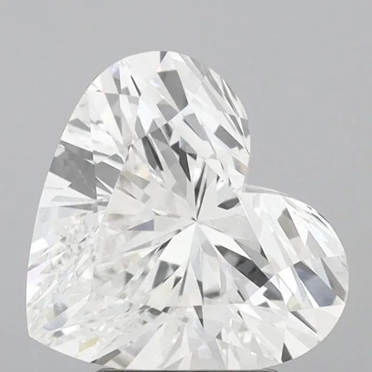 4.07ct Heart Lab Grown Diamond (Colour E, Clarity VVS2, IGI Certified)
