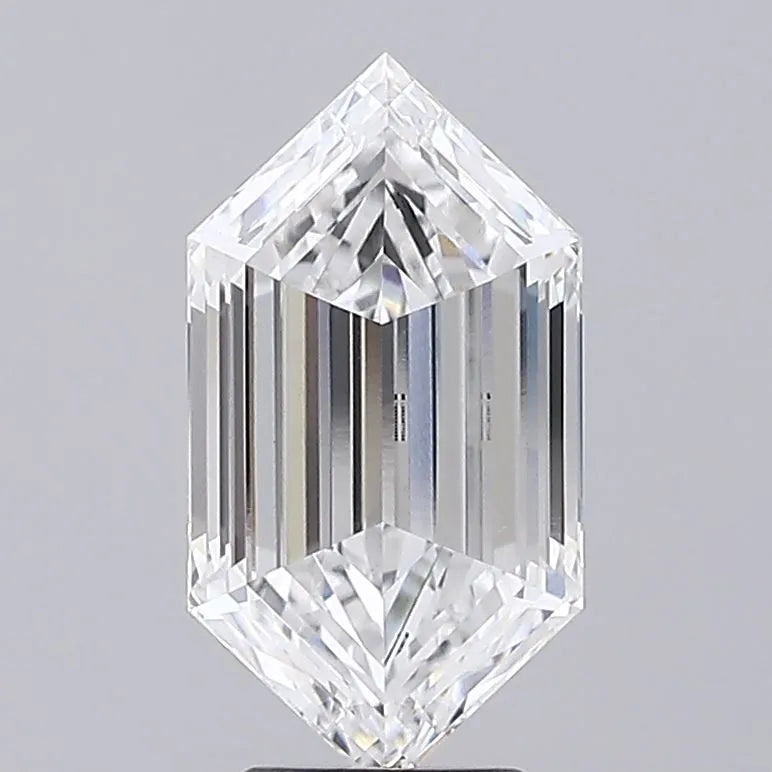 4.07ct Hexagonal Lab Grown Diamond (Colour E, Clarity VVS2, IGI Certified)