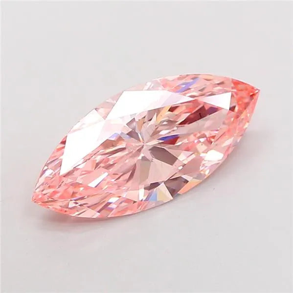 4.07ct Marquise Lab Grown Diamond (Colour Fancy Vivid Pink, Clarity SI1, IGI Certified)