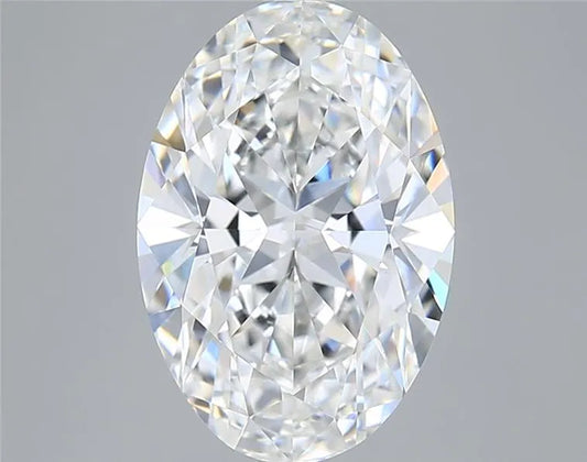 4.07ct Oval Lab Grown Diamond (Colour E, Clarity VVS2, IGI Certified)