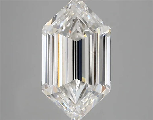 4.08ct Hexagonal Lab Grown Diamond (Colour E, Clarity VVS2, IGI Certified)
