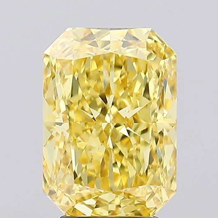4.08ct Radiant Lab Grown Diamond (Colour Fancy Vivid Yellow, Clarity VVS2, IGI Certified)