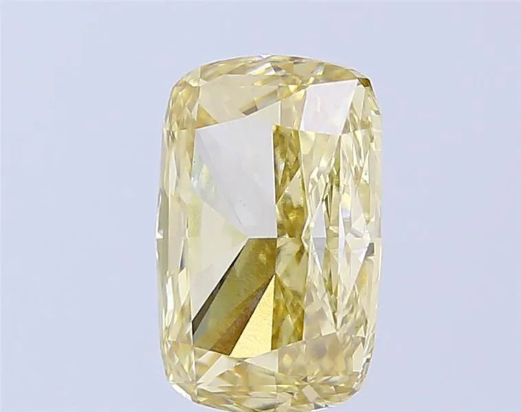 4.09ct Cushion modified Lab Grown Diamond (Colour Fancy Yellow, Clarity VS1, IGI Certified)