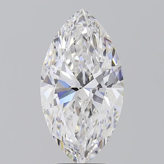 4.09ct Marquise Lab Grown Diamond (Colour D, Clarity VVS2, IGI Certified)