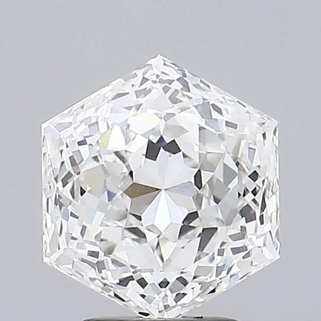 4.10ct Hexagonal Lab Grown Diamond (Colour F, Clarity VVS2, IGI Certified)