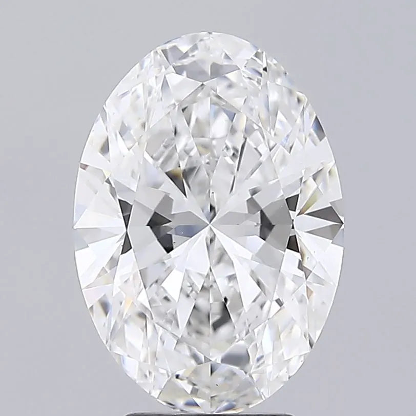 4.10ct Oval Lab Grown Diamond (Colour E, Clarity VS1, IGI Certified)