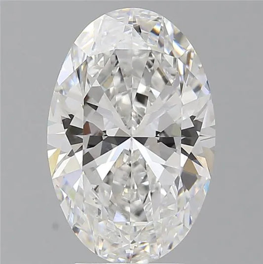 4.10ct Oval Lab Grown Diamond (Colour E, Clarity VVS2, IGI Certified)