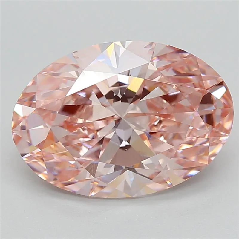 4.11ct Oval Lab Grown Diamond (Colour Fancy Intense Pink, Clarity VVS2, IGI Certified)