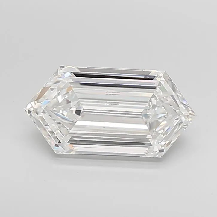 4.17ct Hexagonal Lab Grown Diamond (Colour E, Clarity VVS2, IGI Certified)