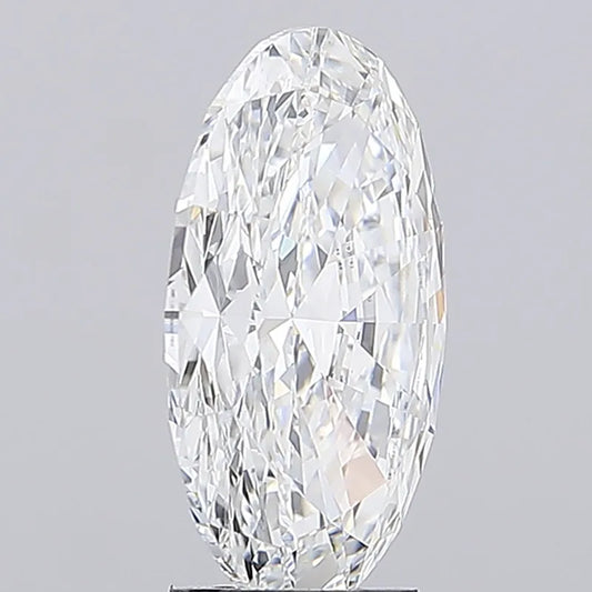 4.17ct Oval Lab Grown Diamond (Colour E, Clarity VVS2, IGI Certified)