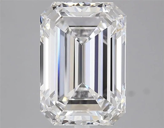 4.18ct Emerald Lab Grown Diamond (Colour D, Clarity VVS1, IGI Certified)