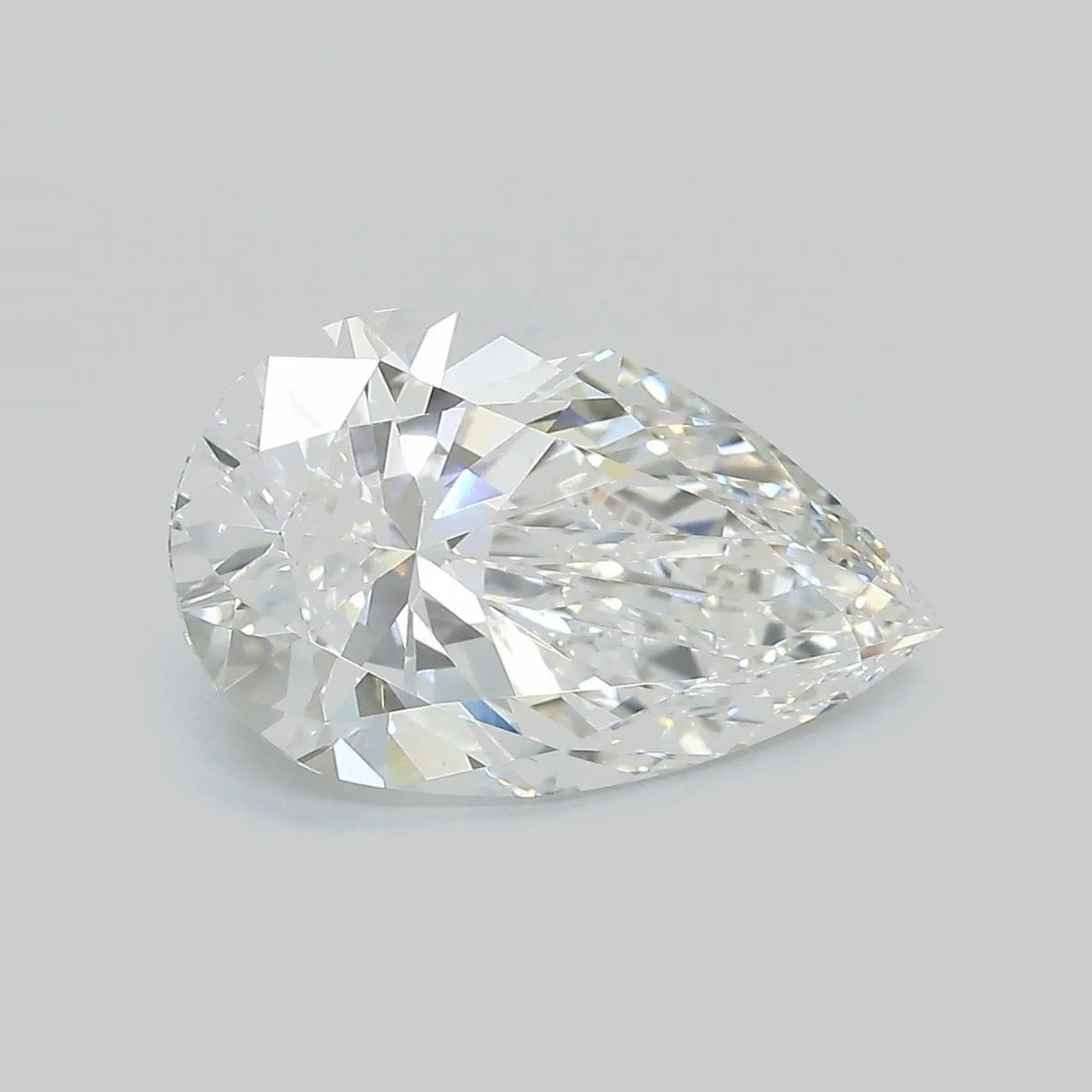 4.18ct Pear Lab Grown Diamond (Colour F, Clarity VVS2, IGI Certified)