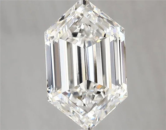 4.22ct Hexagonal Lab Grown Diamond (Colour E, Clarity VVS2, IGI Certified)