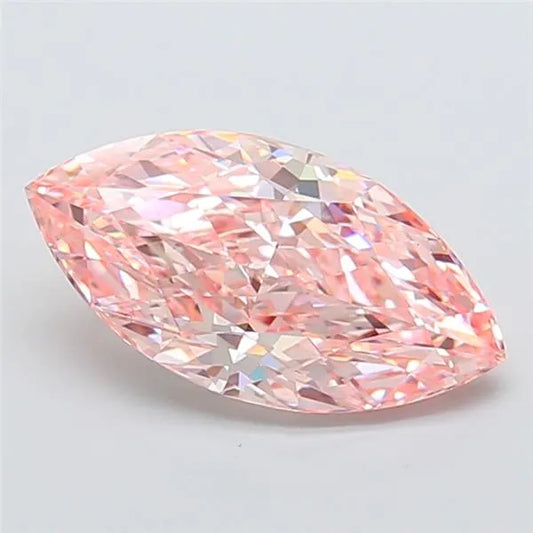 4.30ct Marquise Lab Grown Diamond (Colour Fancy Vivid Pink, Clarity VS1, IGI Certified)