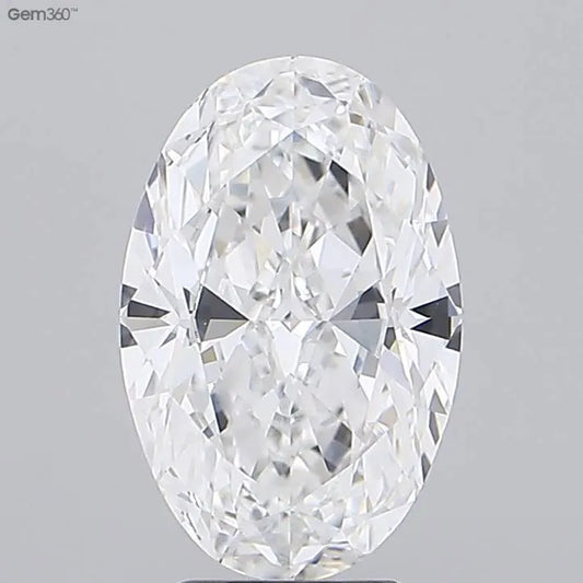 4.34ct Oval Lab Grown Diamond (Colour E, Clarity VVS2, IGI Certified)