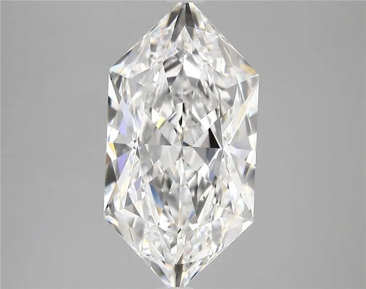 4.37ct Hexagonal Lab Grown Diamond (Colour D, Clarity VS1, IGI Certified)
