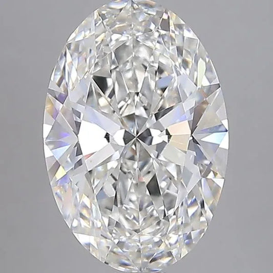 4.41ct Oval Lab Grown Diamond (Colour G, Clarity VVS2, IGI Certified)