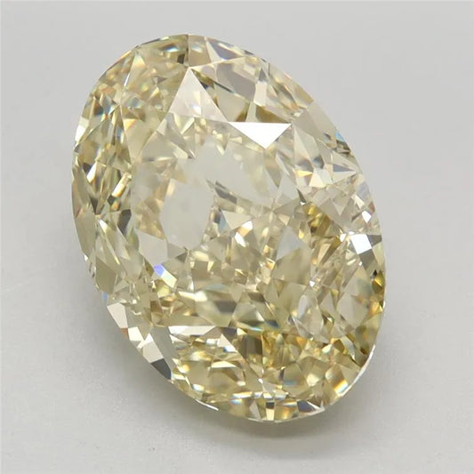 4.43ct Oval Lab Grown Diamond (Colour Fancy Intense Yellow, Clarity VVS2, IGI Certified)