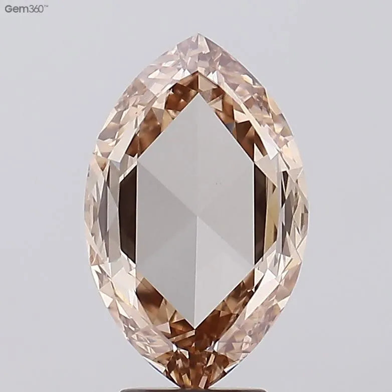 4.50ct Marquise Lab Grown Diamond (Colour Fancy Light Brown, Clarity VS1, IGI Certified)