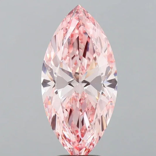 4.51ct Marquise Lab Grown Diamond (Colour Fancy Vivid Pink, Clarity VVS2, IGI Certified)