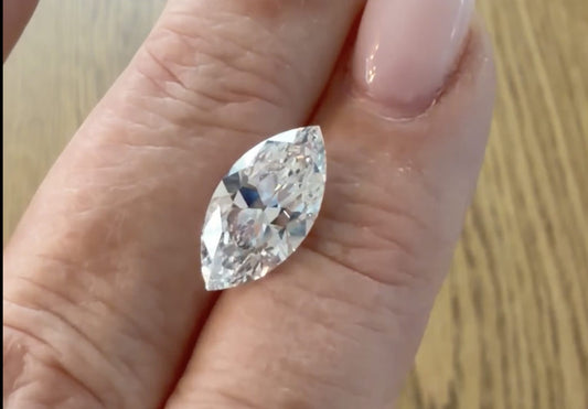 4.53 Old Mine Marquise Lab Grown Diamond