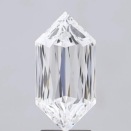 4.54ct Hexagonal Lab Grown Diamond (Colour E, Clarity VVS2, IGI Certified)