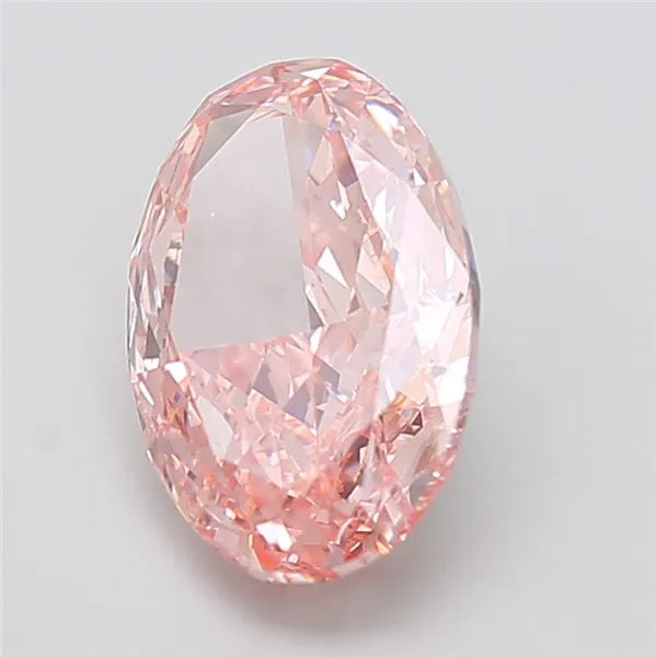 4.62ct Oval Lab Grown Diamond (Colour Fancy Intense Pink, Clarity VS2, IGI Certified)