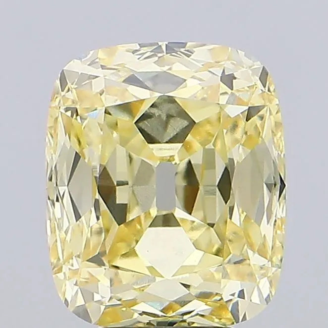 4.63ct Cushion modified Lab Grown Diamond (Colour Fancy Light Yellow, Clarity VVS2, IGI Certified)