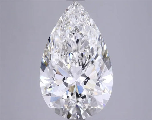 4.63ct Pear Lab Grown Diamond (Colour G, Clarity VS2, Cut ID, IGI Certified)