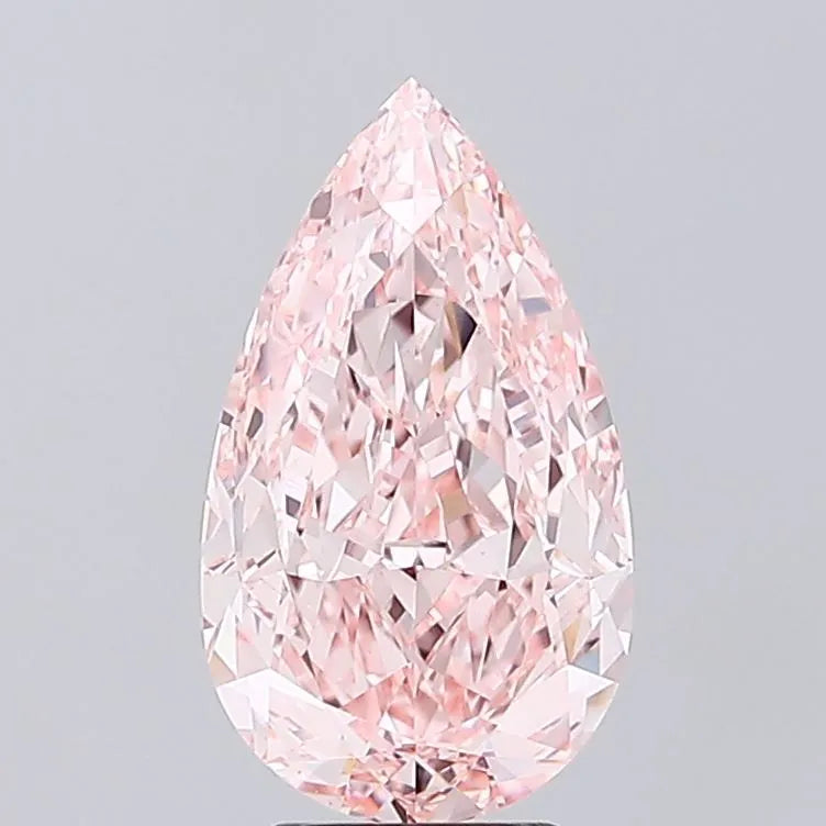 4.75ct Pear Lab Grown Diamond (Colour Fancy Intense Pink, Clarity VVS2, IGI Certified)