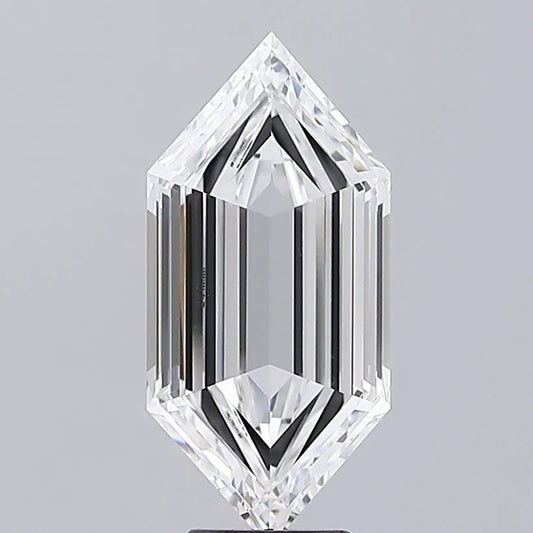 4.76ct Hexagonal Lab Grown Diamond (Colour E, Clarity VVS1, IGI Certified)