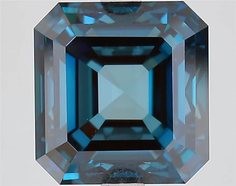 4.88ct Asscher Lab Grown Diamond (Colour Fancy Deep Blue, Clarity VS1, IGI Certified)