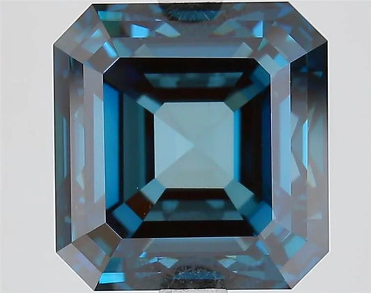4.88ct Asscher Lab Grown Diamond (Colour Fancy Deep Blue, Clarity VS1, IGI Certified)