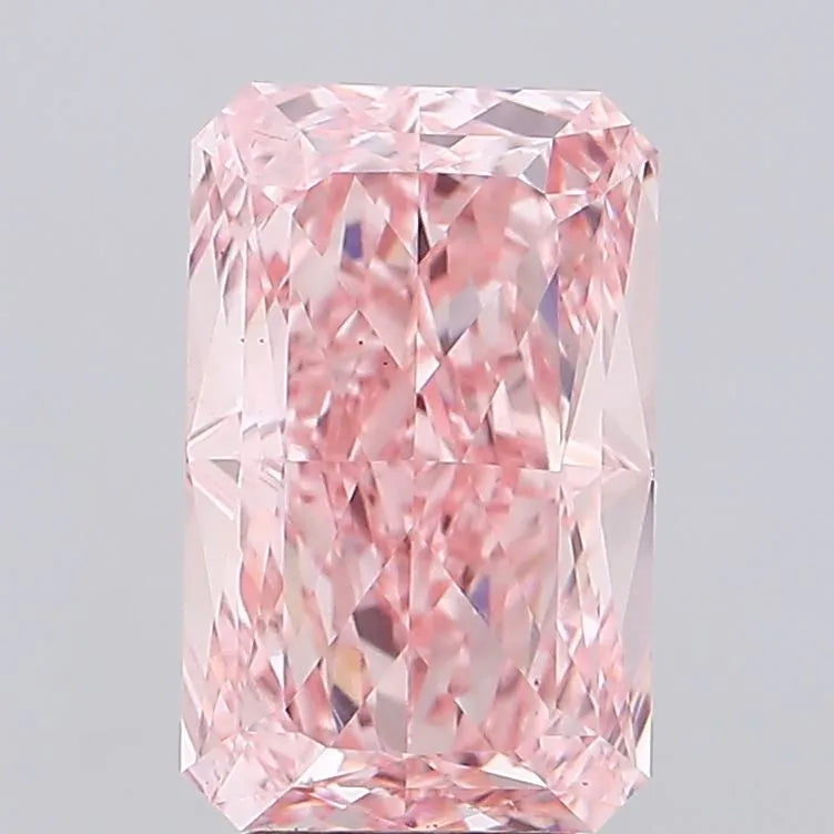 4.94ct Radiant Lab Grown Diamond (Colour Fancy Vivid Pink, Clarity VS1, IGI Certified)