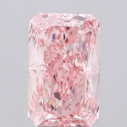 4.94ct Radiant Lab Grown Diamond (Colour Fancy Vivid Pink, Clarity VS1, IGI Certified)
