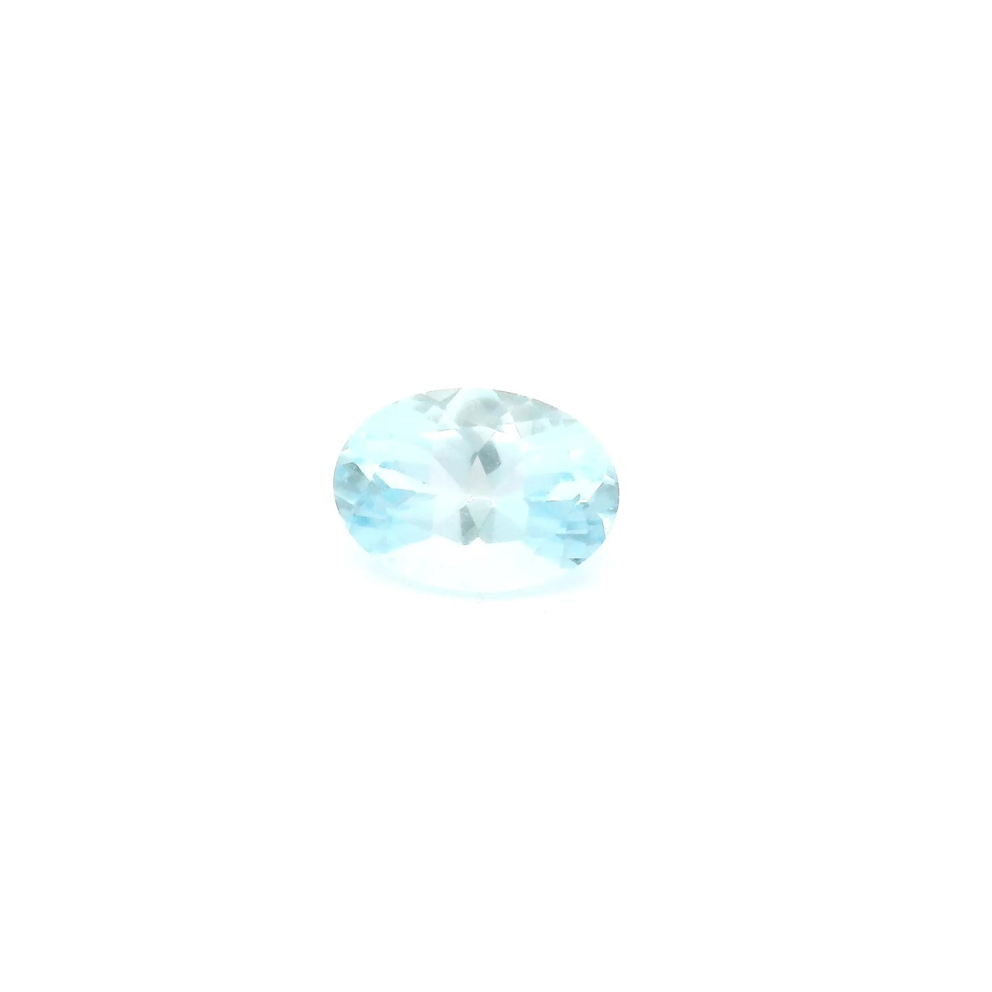 0.68ct Oval Natural Aquamarine (Colour Blue, Clarity Eye Clean, Cut Faceted)