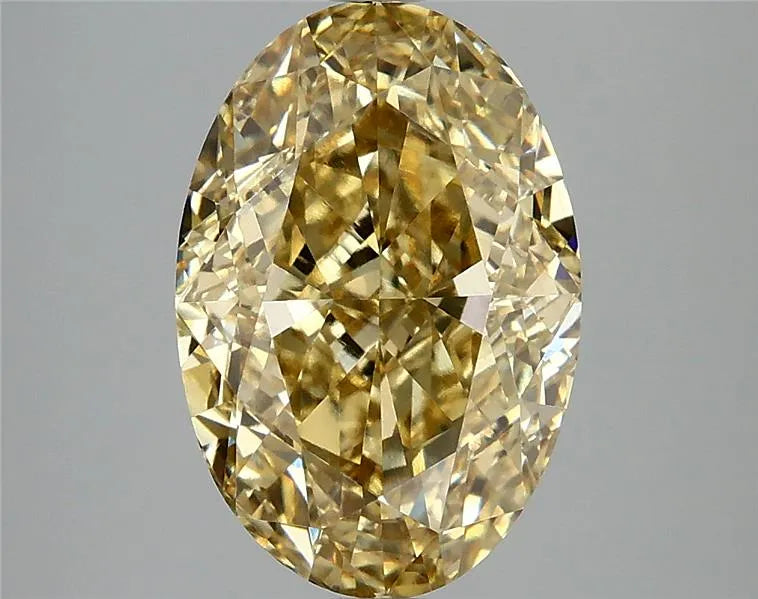 4.09ct Oval Lab Grown Diamond (Colour Fancy Intense Yellow, Clarity VVS2, IGI Certified)